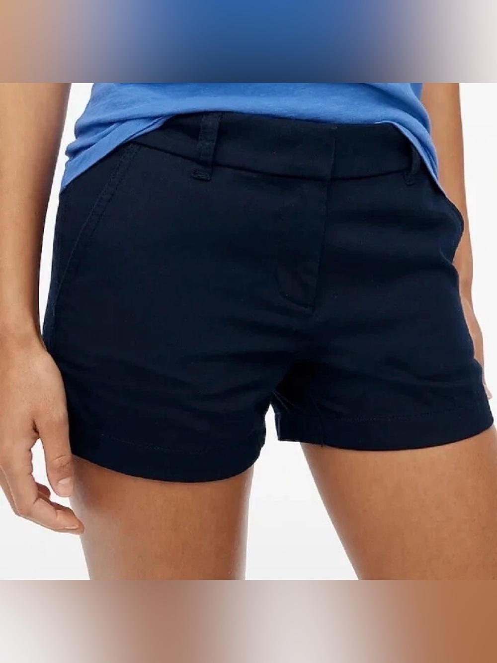 J. Crew Navy Women's Chino Shorts